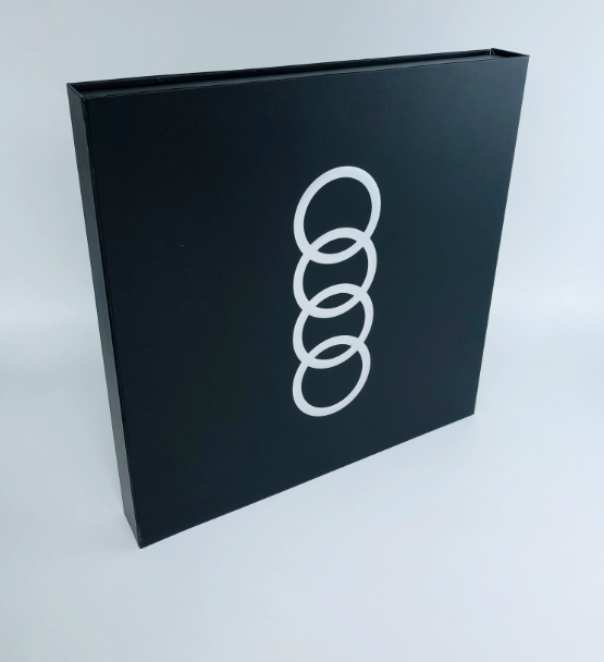 book style paper box, rigid box with foam insert